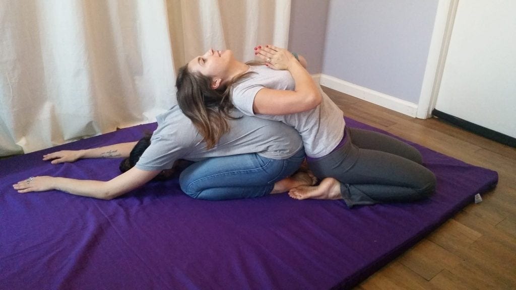 Yoga for Two with Alaina and Oxana